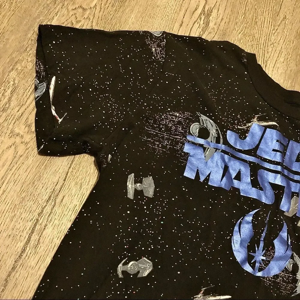 DISNEY - Store Star Wars Jedi Master Death Star All Over Print T-Shirt Men's 2XL